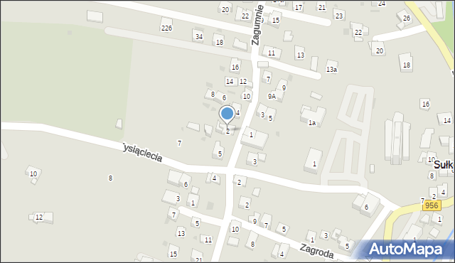 Sułkowice, Zagumnie, 2, mapa Sułkowice