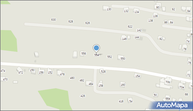 Sułkowice, Zagumnie, 554, mapa Sułkowice