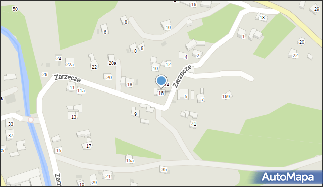 Sułkowice, Zarzecze, 16, mapa Sułkowice