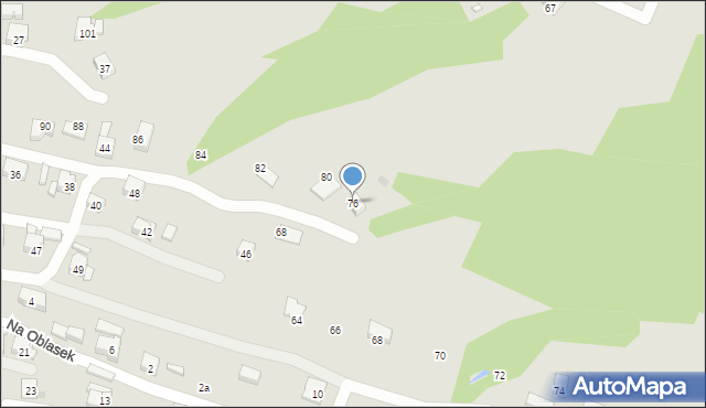 Sułkowice, Zarzecze, 76, mapa Sułkowice