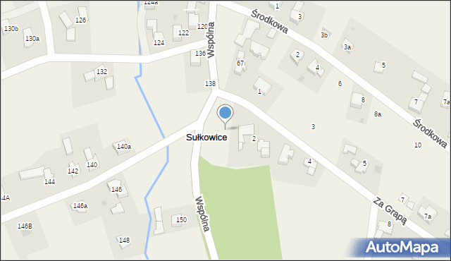 Sułkowice, Za Grapą, 2a, mapa Sułkowice