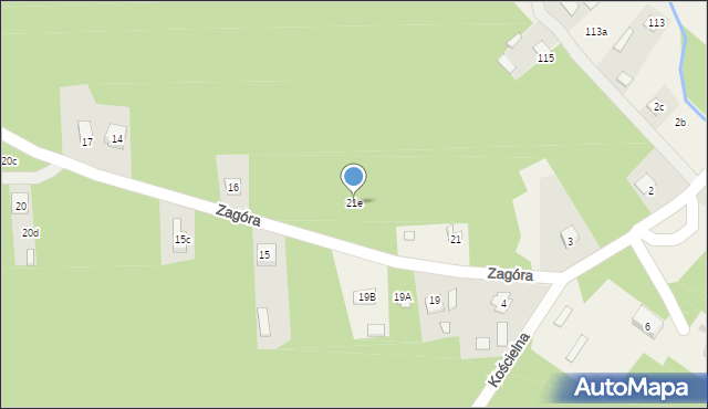 Susiec, Zagóra, 21e, mapa Susiec
