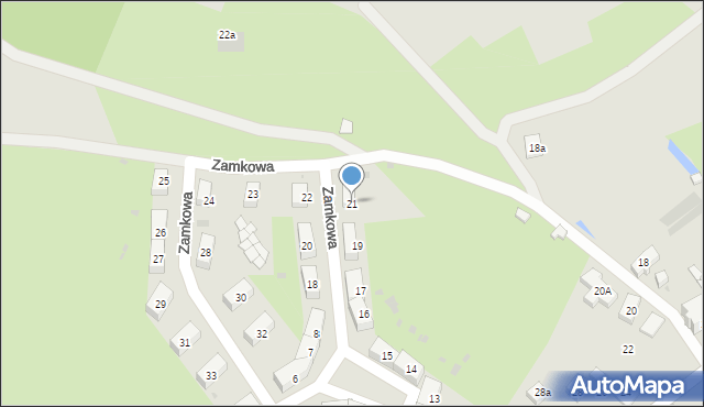 Świebodzice, Zamkowa, 21, mapa Świebodzice