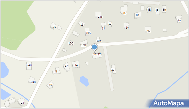 Świebodzin, Zacisze, 16, mapa Świebodzin