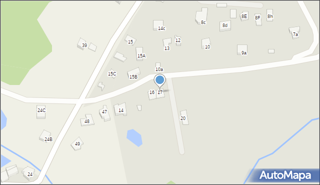 Świebodzin, Zacisze, 17, mapa Świebodzin