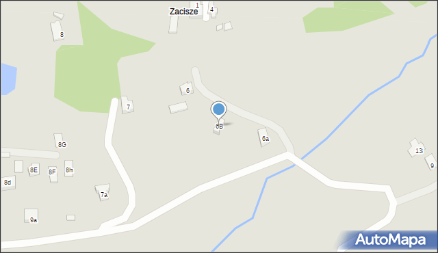 Świebodzin, Zacisze, 6B, mapa Świebodzin