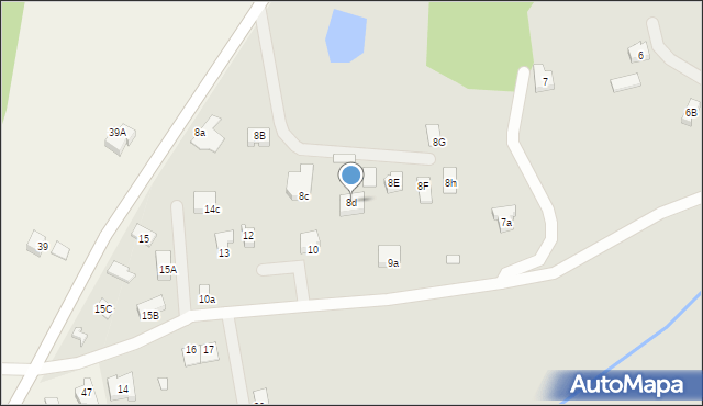 Świebodzin, Zacisze, 8d, mapa Świebodzin