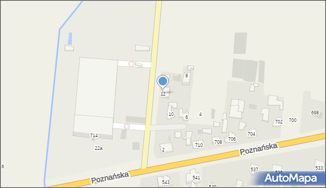 Święcice, Zaborowska, 12, mapa Święcice