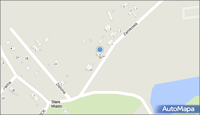 Świecie, Zamkowa, 1a, mapa Świecie