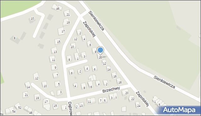 Świecie, Zapolskiej Gabrieli, 10, mapa Świecie