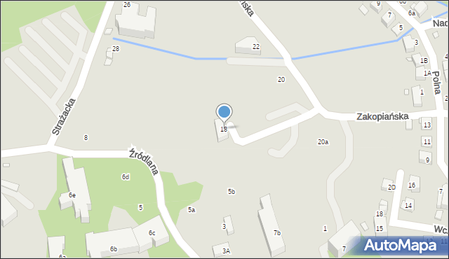 Świeradów-Zdrój, Zakopiańska, 18, mapa Świeradów-Zdrój