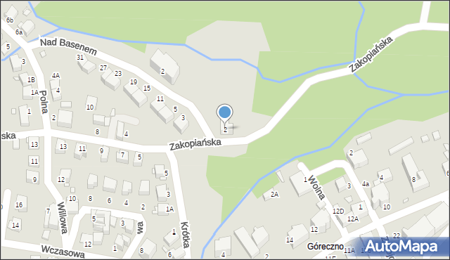 Świeradów-Zdrój, Zakopiańska, 2, mapa Świeradów-Zdrój