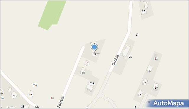 Świerczyniec, Zacisze, 14, mapa Świerczyniec