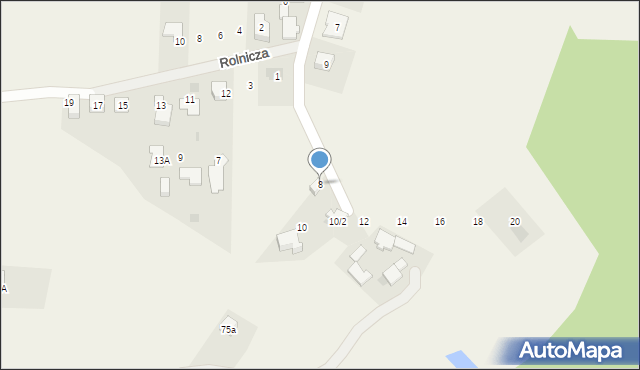 Świerczyniec, Zakątek, 8, mapa Świerczyniec