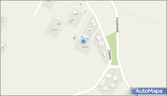 Świerczyniec, Zakole, 7c, mapa Świerczyniec