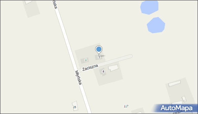 Święta, Zaciszna, 3, mapa Święta