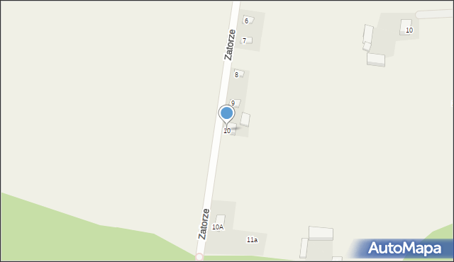 Świnice Warckie, Zatorze, 10, mapa Świnice Warckie