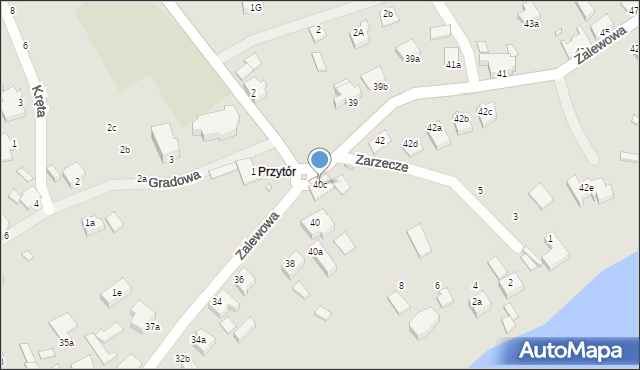 Świnoujście, Zalewowa, 40c, mapa Świnoujście