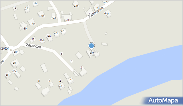 Świnoujście, Zalewowa, 42e, mapa Świnoujście