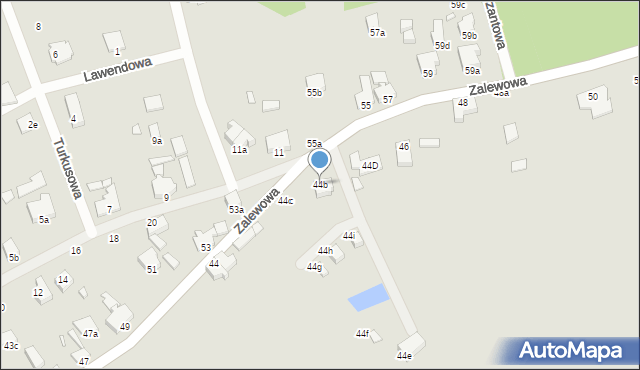 Świnoujście, Zalewowa, 44b, mapa Świnoujście