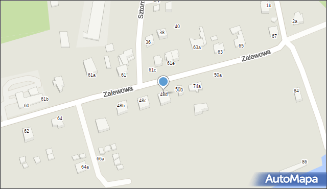 Świnoujście, Zalewowa, 48d, mapa Świnoujście