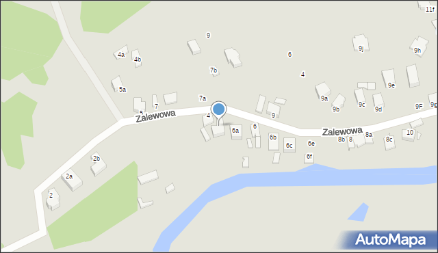 Świnoujście, Zalewowa, 4a, mapa Świnoujście