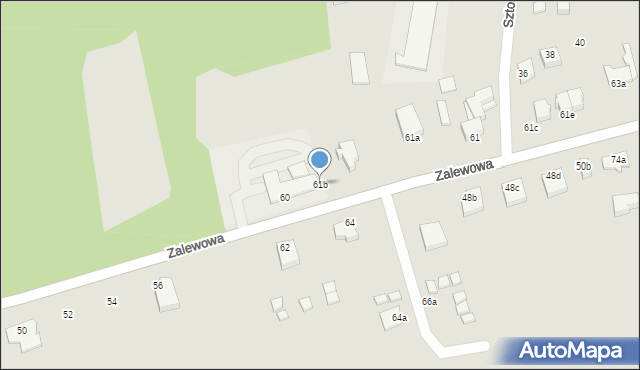 Świnoujście, Zalewowa, 61b, mapa Świnoujście