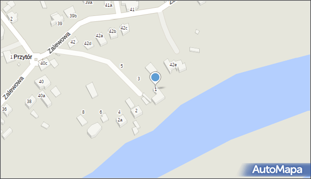 Świnoujście, Zarzecze, 1, mapa Świnoujście