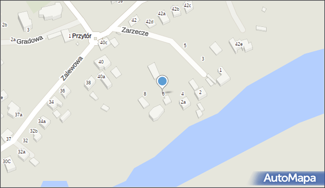 Świnoujście, Zarzecze, 6, mapa Świnoujście