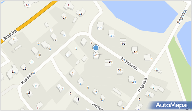 Sycewice, Za Stawem, 2/1, mapa Sycewice