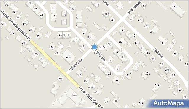 Szamotuły, Zakole, 23, mapa Szamotuły