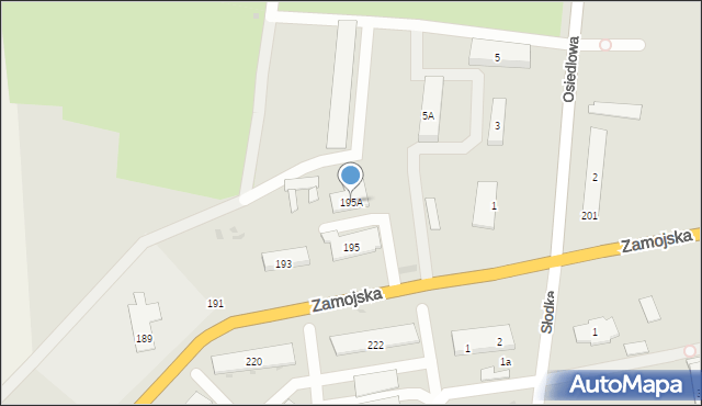 Szczebrzeszyn, Zamojska, 195A, mapa Szczebrzeszyn