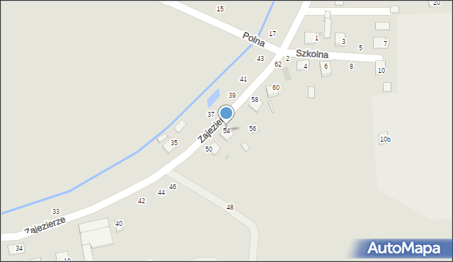 Szczucin, Zajezierze, 54, mapa Szczucin