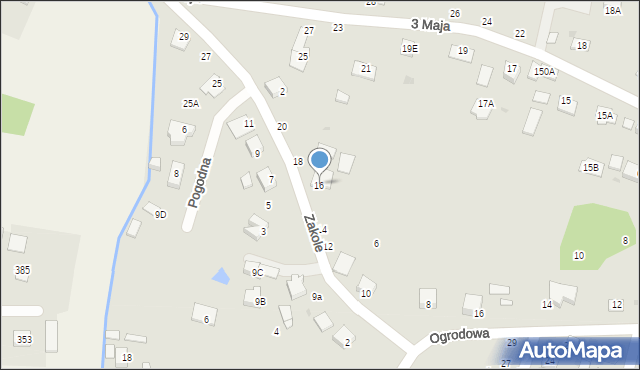 Szczucin, Zakole, 16, mapa Szczucin
