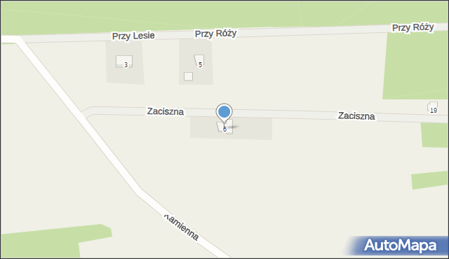 Szczypiorno, Zaciszna, 6, mapa Szczypiorno