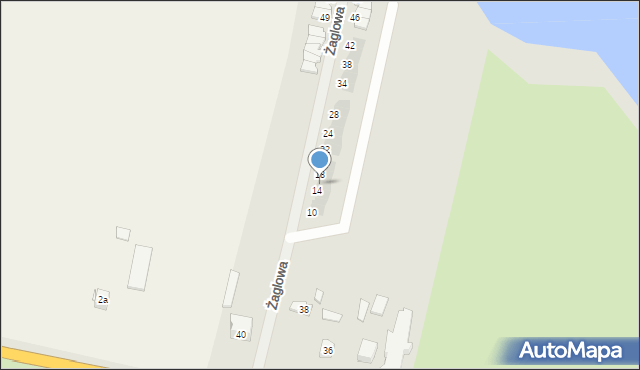 Szczytno, Żaglowa, 16, mapa Szczytno