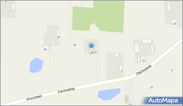 Szerominek, Zachodnia, 24, mapa Szerominek