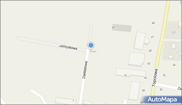 Szewce, Zakładowa, 14, mapa Szewce