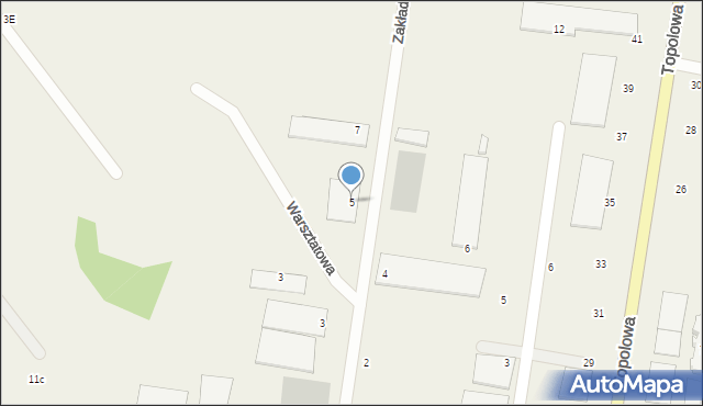 Szewce, Zakładowa, 5, mapa Szewce
