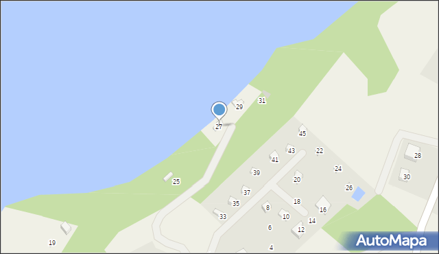 Sznurki, Zaciszna, 27, mapa Sznurki