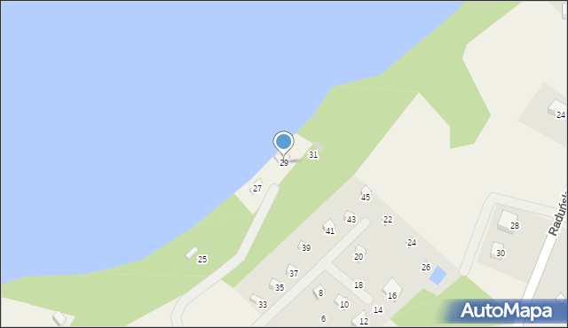 Sznurki, Zaciszna, 29, mapa Sznurki