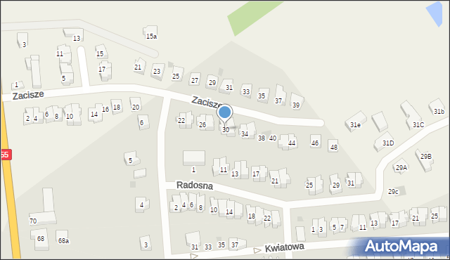 Sztum, Zacisze, 30, mapa Sztum
