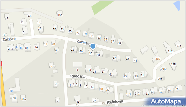 Sztum, Zacisze, 32, mapa Sztum