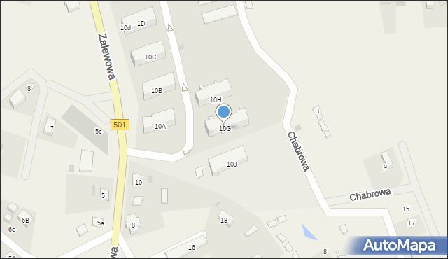 Sztutowo, Zalewowa, 10G, mapa Sztutowo