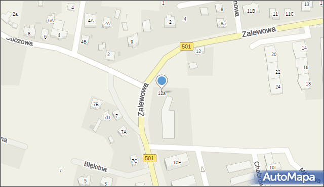 Sztutowo, Zalewowa, 12a, mapa Sztutowo