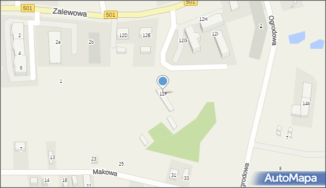 Sztutowo, Zalewowa, 12F, mapa Sztutowo