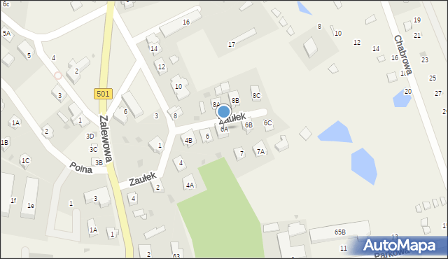 Sztutowo, Zaułek, 6A, mapa Sztutowo