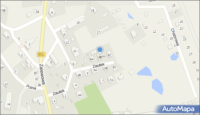 Sztutowo, Zaułek, 8B, mapa Sztutowo