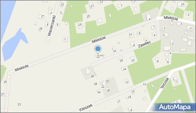 Szumin, Zawilec, 12, mapa Szumin