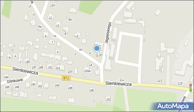 Tarnobrzeg, Zakrzowska, 2, mapa Tarnobrzegu